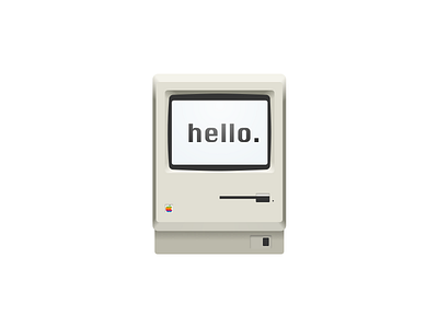 Macintosh icon illustration mac mac128k macintosh