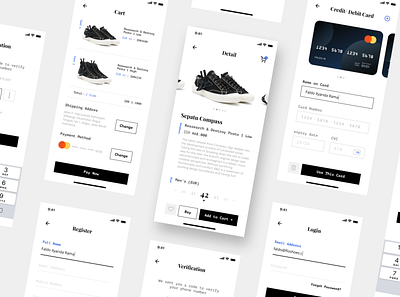 Product UI Kit animation app branding cart design ecommerce experience form free illustraion interface login minimalism mobile payment product shop template ui web