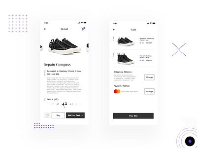Sepatu Compass - Store app concept app best clean design download ecommerce free illustration layout minimal minimalist mockup payment shoes shopping simple store ui user inteface ux