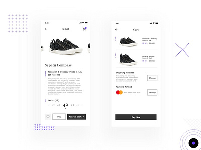 Sepatu Compass - Store app concept