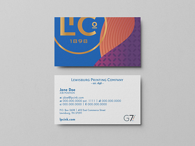 Lewisburg Printing Company Business Cards