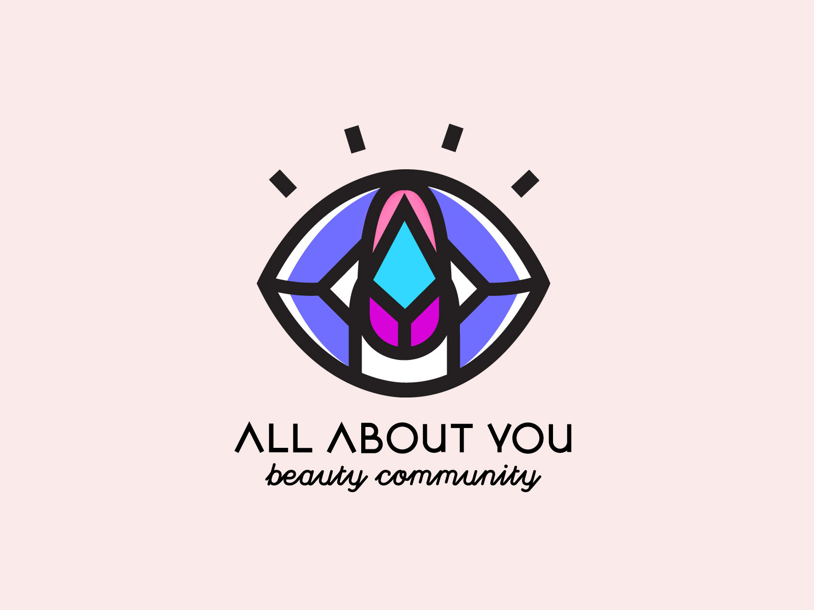 All About You Beauty Community Logo by Selena Hughes on Dribbble