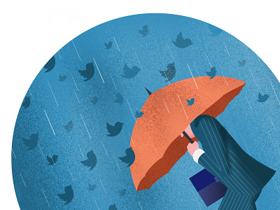 Tweet Storm business illustration social media storm twitter