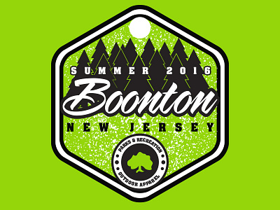 Boonton Parks and Recreation badge badge logo forest logo new jersey parks parks and recreation