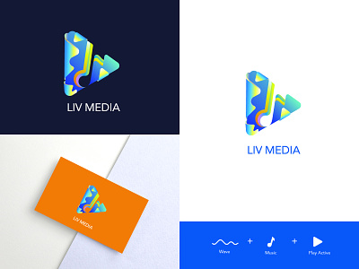 Liv Media 01 logo logo design logodesign logos logotype music music art music player