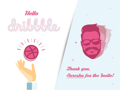Hello Dribbble!!! dribbble invite hello dribble invite design