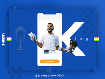 Kohli- My best Shot app india mobile design mobile ui