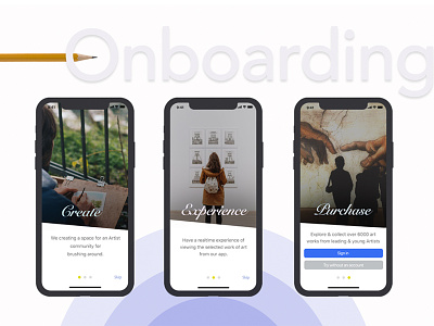 Onboarding Screen app design mobile ui onboarding ui simple design