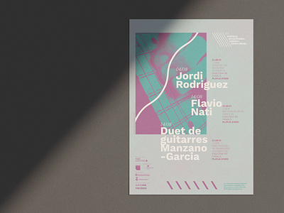 Festival Guitarra Girona Poster affiche music artwork music festival music poster poster poster art