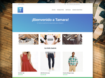 Tamara Theme :: Home awesome design ecommerce mobile online responsive shop store ui user interface ux web