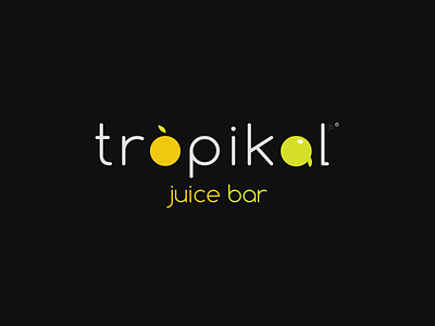 Tropikal Juice Bar branding fresh fruit graphic design identity juice logo
