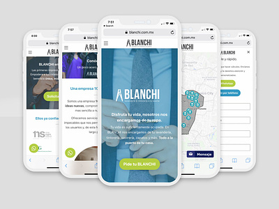 Blanchi - Mobile Views awesome design mexico mobile responsive ui ux