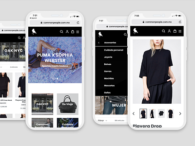 Common People - Mobile View awesome design ecommerce mexico mobile online responsive shop shopify store ui user interface ux web