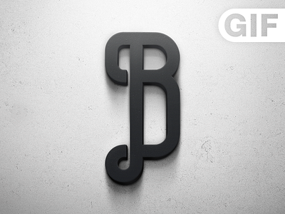 Logo Bastards 3d b black gif grey icon photoshop sevilla shadow spain texture typo typography wall white