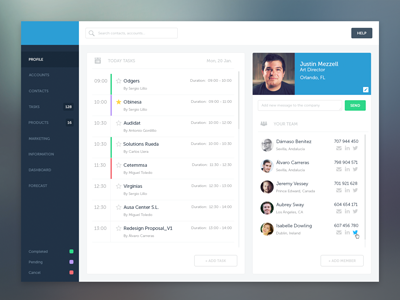 Dashboard Tasks