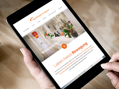Responsive Layout ipad physiotherapy responsive website