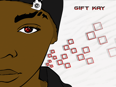 Gift Kay art black blackman cartoon graphics illustration photoshop red toon