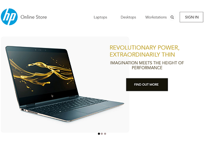 HP Spectre Product Page Redesign branding design ui web design