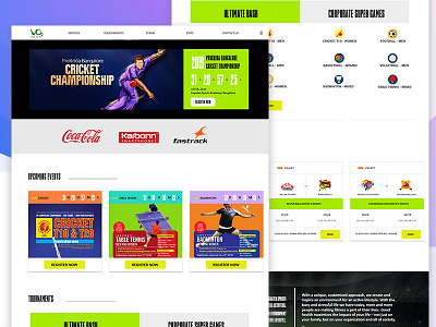 Vo2 Sports Shot design sports typography ui ux