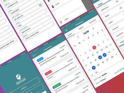 College Mangagement App app dashboard ui uidesign userflow ux