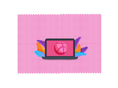 Dribbble on my Laptop