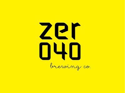 Logo design for Zero40 (Calligraphy)