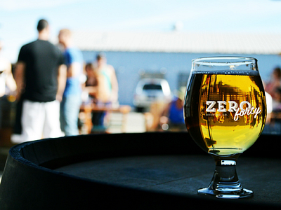 Zero40 logo (Grunge) beer brand branding brewer graphicdesign grunge illustration logo logodesign pint tripe