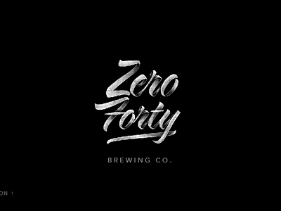 Zero40 logo (Grunge Brush)