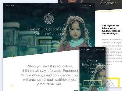 Children education program. Mobile. app children education help mobile nonprofit study ui ux