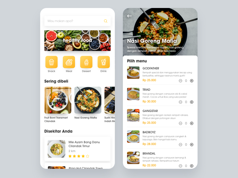 Food Delivery Order By Zaid Dzulfikar On Dribbble