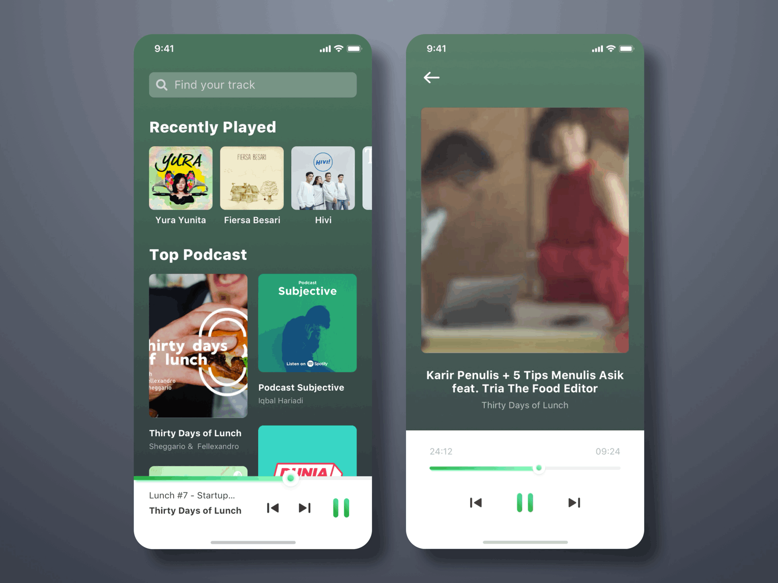 Music Player App mobile apps music player product design soundcloud spotify uiux uxdesign
