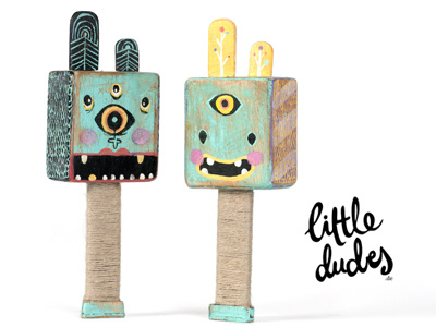 Little Dudes Chá Chá Chá deco design hadmade wood