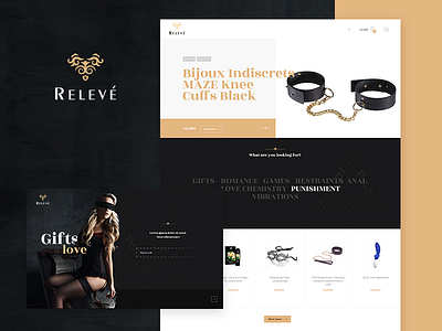 Releve design e commerce logo sex ui