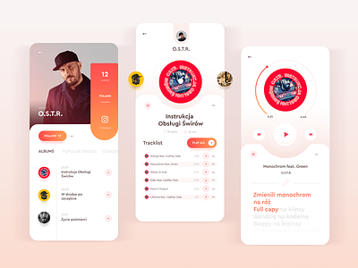 Music Player/Ui training mobile music player ui ux ux trends