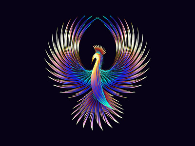 peacock art birds design digitalart feathers gradient illustration illustrator peacock tutorial vector vectorart