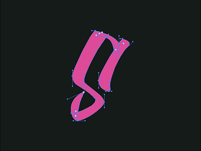 Yes it's S black letter magenta s