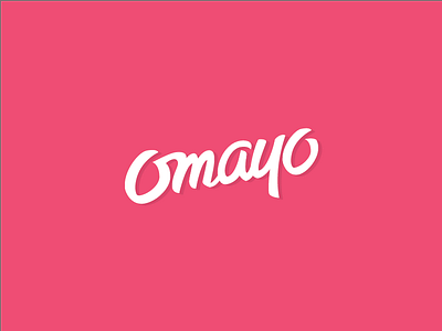 Pudding Spot Omayo design hand lettering logo logotype magenta omayo pink pudding spot