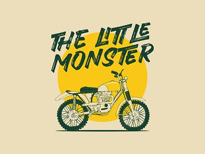 The Little Monster grandprix handcrafted handdrawn handwriting motocross motorbike roadster sexytextures