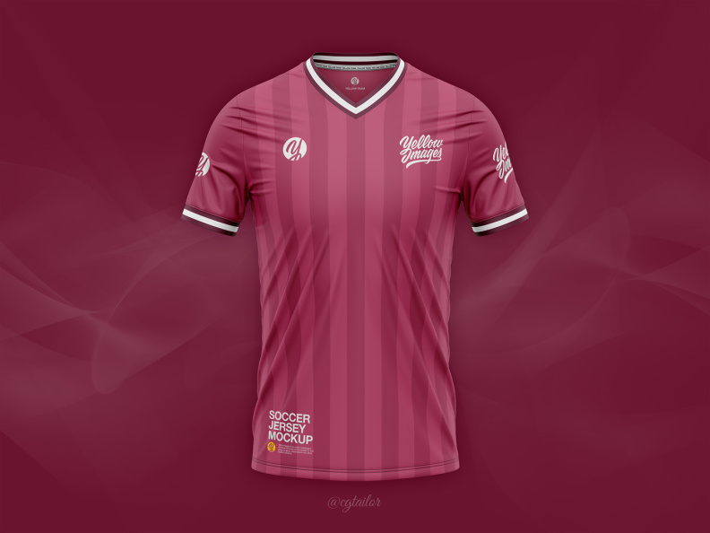 Download V Neck Soccer Jersey Mockup By Cg Tailor On Dribbble