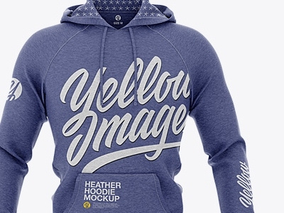 Heather Hooded Sweatshirt Mockup 3d apparel heather hooded hoodie mock up mockup sweatshirt