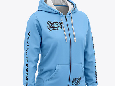 Women's Full-Zip Hoodie 3d apparel apparel mockup jersey mock up mockup sport sportswear