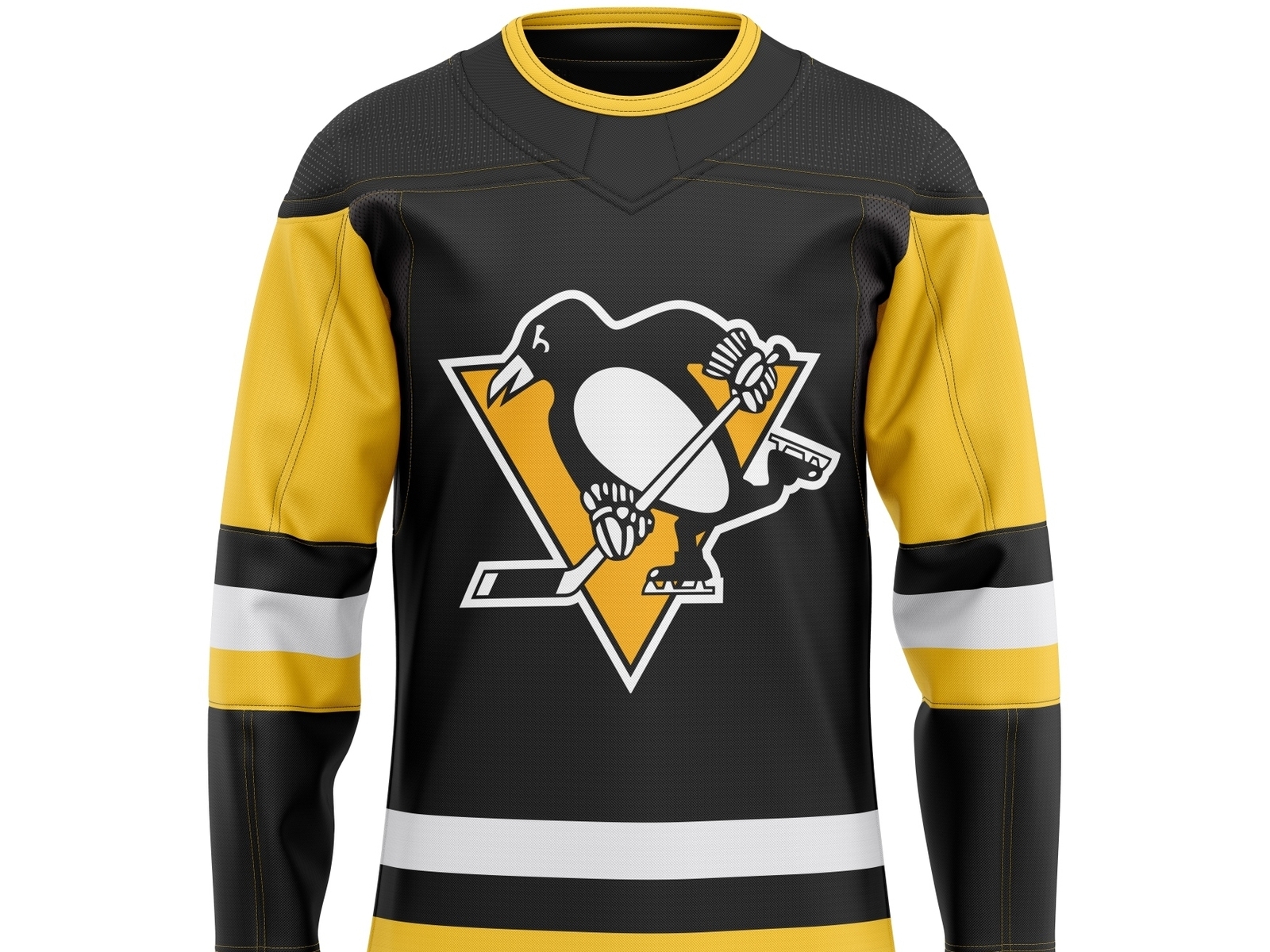 Free hockey jersey store mockup