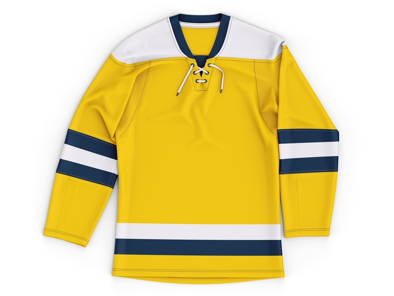 free hockey jersey mockup