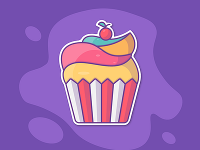 Cake art cake cakes cream design food illustration illustrator logo pie sweet