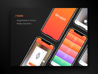 Dars app color dark interface ios minimal mobile ui ux vr