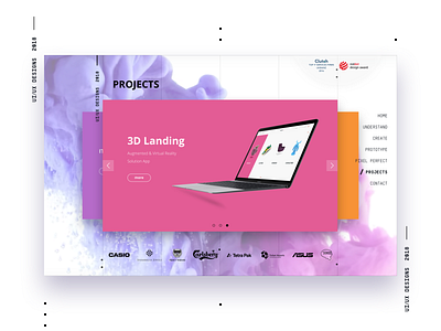 UI/UX Landing color design interface pixel perfect prototype style guide wireframe