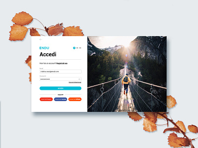 Sign In Page | ENDU design endu endurance interaction design interface design log in outdoor responsive sign in sign in form sign in page sports ui user experience user interface ux web website