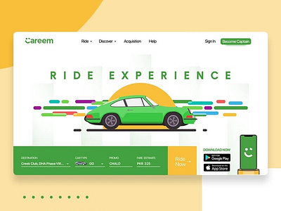 Web Experience for Careem product ui ux web webdesign