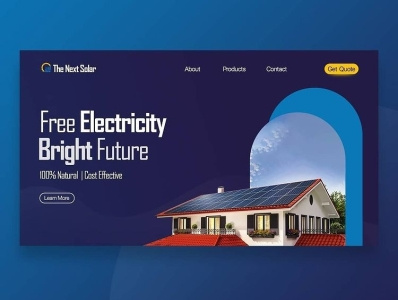 Solar Website Concept design product ui ux web webdesign
