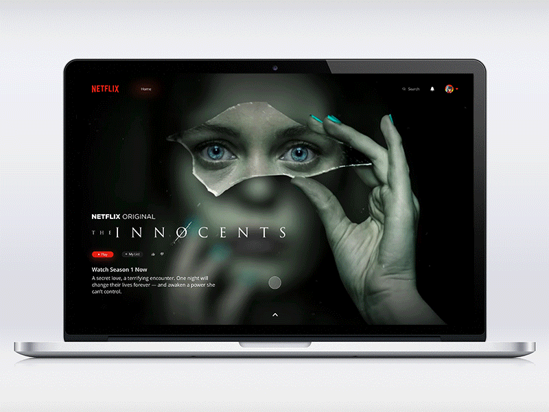 Netflix Concept animation interaction design ui ux design